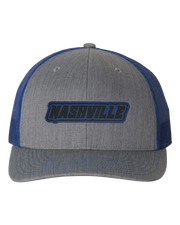 Nashville Name Leather Patch Hat - Richardson