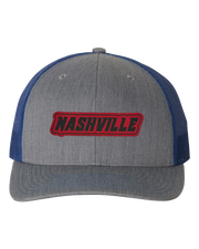 Nashville Name Leather Patch Hat - Richardson