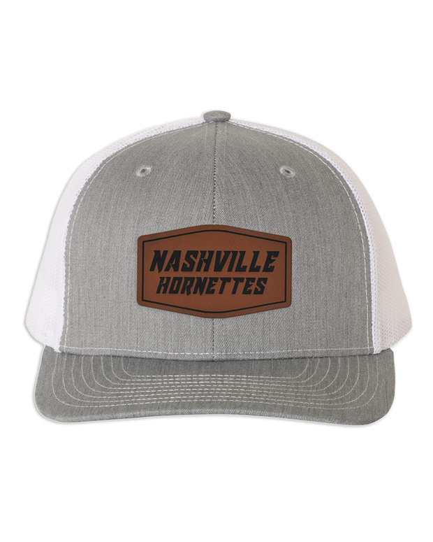 Nashville Hornets Leather Patch Badge Hat - Richardson