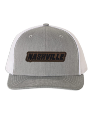 Nashville Name Leather Patch Hat - Richardson