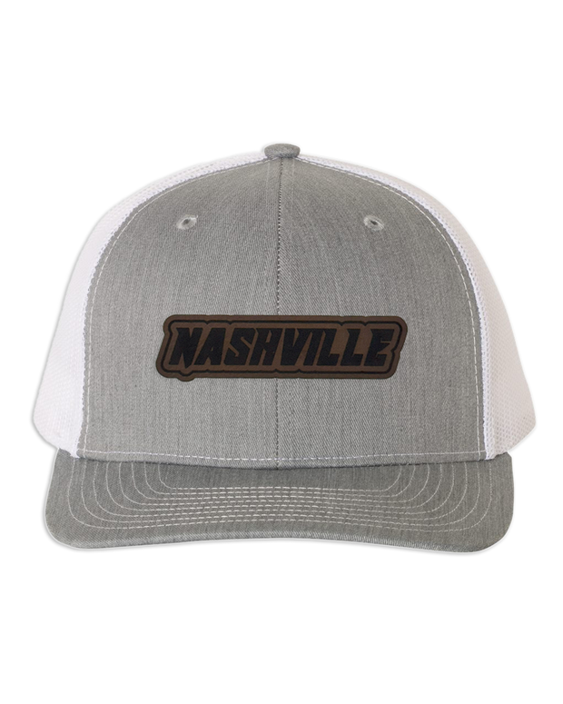Nashville Name Leather Patch Hat - Richardson