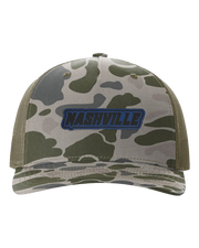 Nashville Name Leather Patch Hat - Richardson Camo