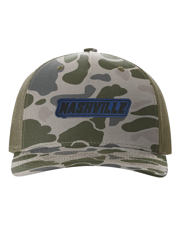 Nashville Name Leather Patch Hat - Richardson Camo