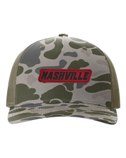 Nashville Name Leather Patch Hat - Richardson Camo