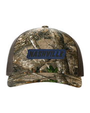 Nashville Name Leather Patch Hat - Richardson Camo
