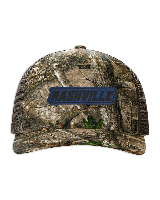 Nashville Name Leather Patch Hat - Richardson Camo