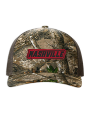 Nashville Name Leather Patch Hat - Richardson Camo