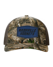 Nashville Hornets Leather Patch Badge Hat - Richardson Camo