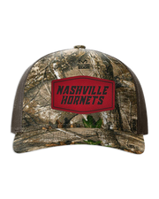 Nashville Hornets Leather Patch Badge Hat - Richardson Camo
