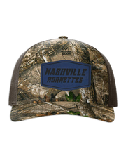 Nashville Hornets Leather Patch Badge Hat - Richardson Camo