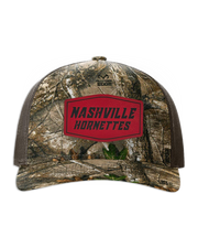Nashville Hornets Leather Patch Badge Hat - Richardson Camo