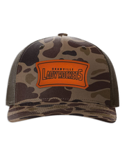 Okawville Rockets Leather Patch Badge Hat - Richardson Camo