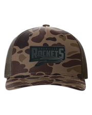 Rockets Leather Patch Hat - Richardson Camo