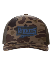 Rockets Leather Patch Hat - Richardson Camo
