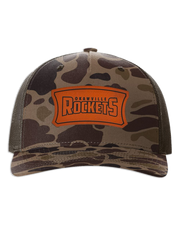 Okawville Rockets Leather Patch Badge Hat - Richardson Camo