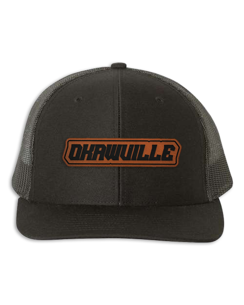 Okawville Name Leather Patch Hat - Richardson