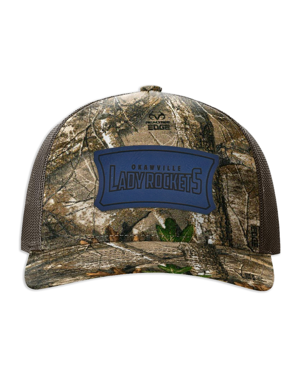 Okawville Rockets Leather Patch Badge Hat - Richardson Camo