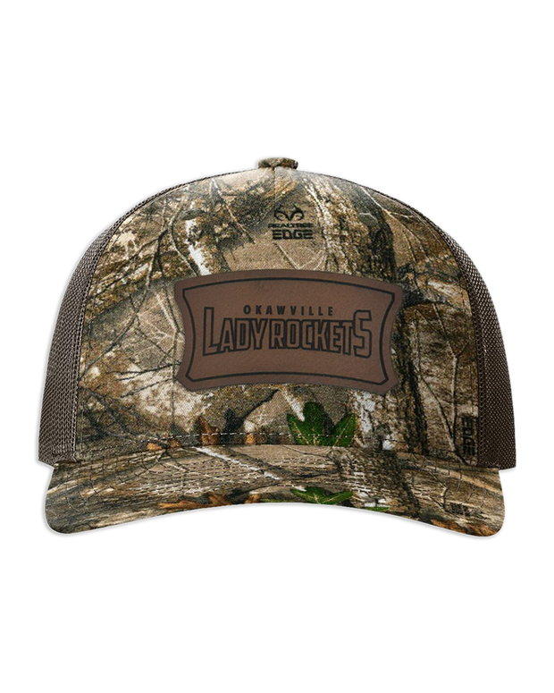 Okawville Rockets Leather Patch Badge Hat - Richardson Camo