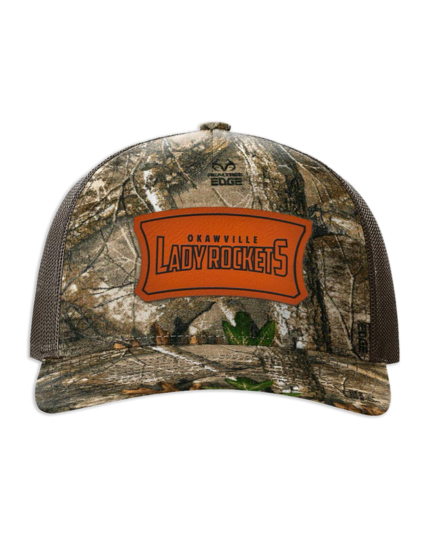 Okawville Rockets Leather Patch Badge Hat - Richardson Camo