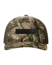 Okawville Name Leather Patch Hat - Richardson Camo