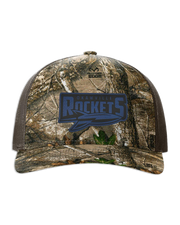 Rockets Leather Patch Hat - Richardson Camo