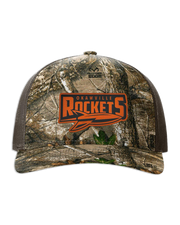 Rockets Leather Patch Hat - Richardson Camo