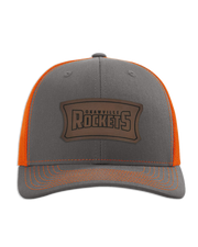 Okawville Rockets Leather Patch Badge Hat - Richardson