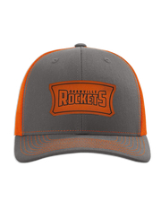 Okawville Rockets Leather Patch Badge Hat - Richardson