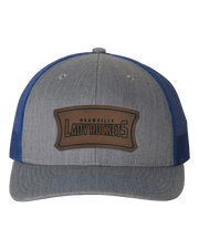 Okawville Rockets Leather Patch Badge Hat - Richardson