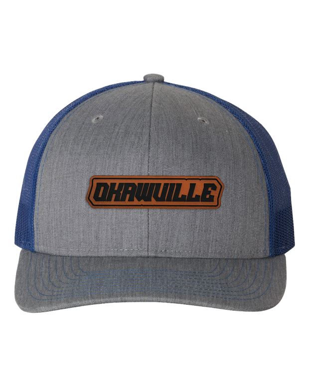 Okawville Name Leather Patch Hat - Richardson