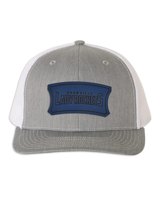 Okawville Rockets Leather Patch Badge Hat - Richardson