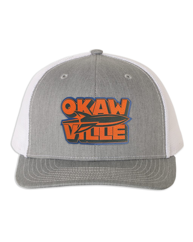 Okawville Rocket Multi Color Leather Patch Hat - Richardson