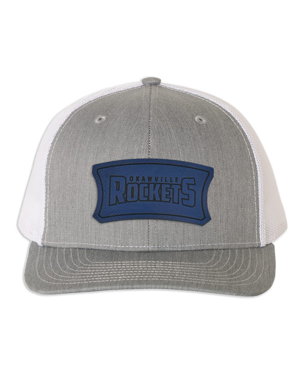 Okawville Rockets Leather Patch Badge Hat - Richardson