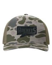 Rockets Leather Patch Hat - Richardson Camo