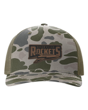 Rockets Leather Patch Hat - Richardson Camo
