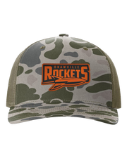 Rockets Leather Patch Hat - Richardson Camo