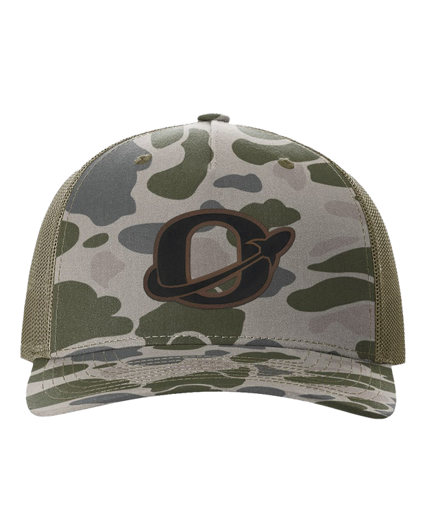 Okawville "O" Leather Patch Hat - Richardson Camo