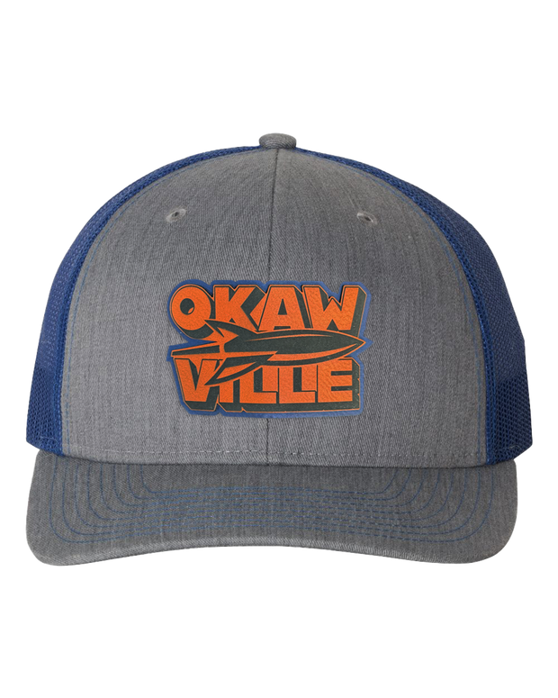 Okawville Rocket Multi Color Leather Patch Hat - Richardson