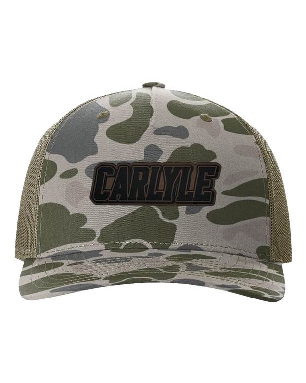 Carlyle Name Leather Patch Hat - Richardson Camo